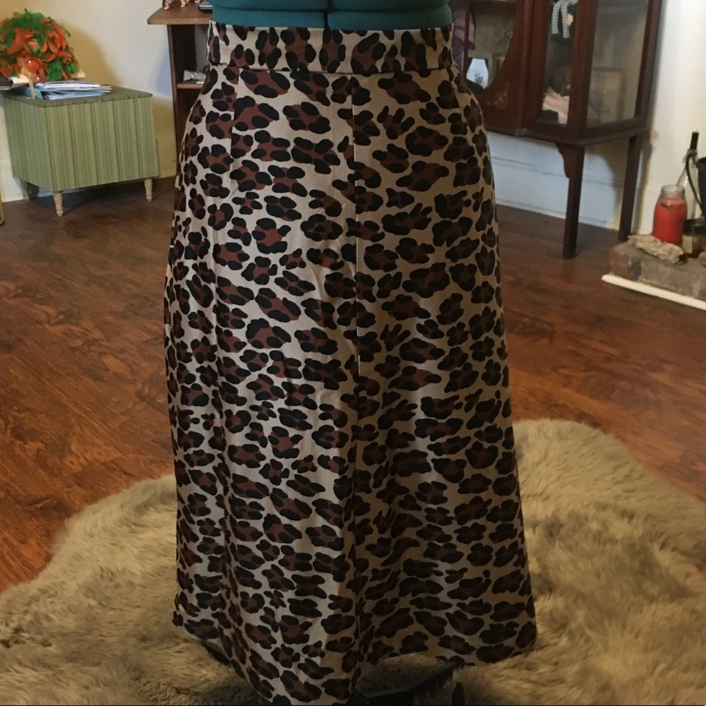 Vintage Handmade Leopard Skirt